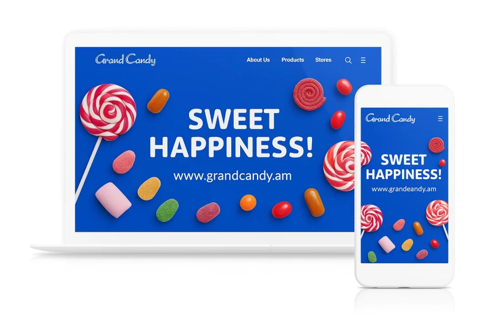 وب‌سایت رسمی برند Grand Candy
