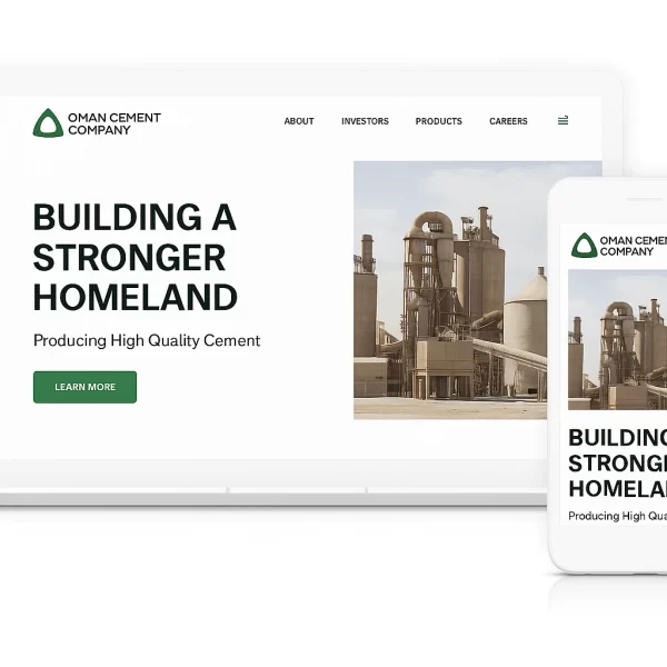 وب‌سایت Oman Cement Company